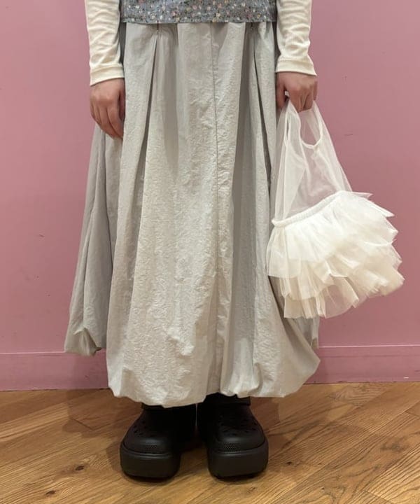 ここあさんの「BEAMS WOMEN｜DIR 69 / Tulle market bag」を使ったコーディネート