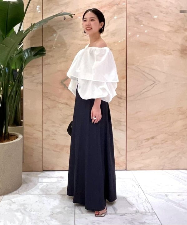 shirakiさんの「BEAMS WOMEN｜CHRISTIAN VILLA / ストローコンビ ボストンバッグ」を使ったコーディネート