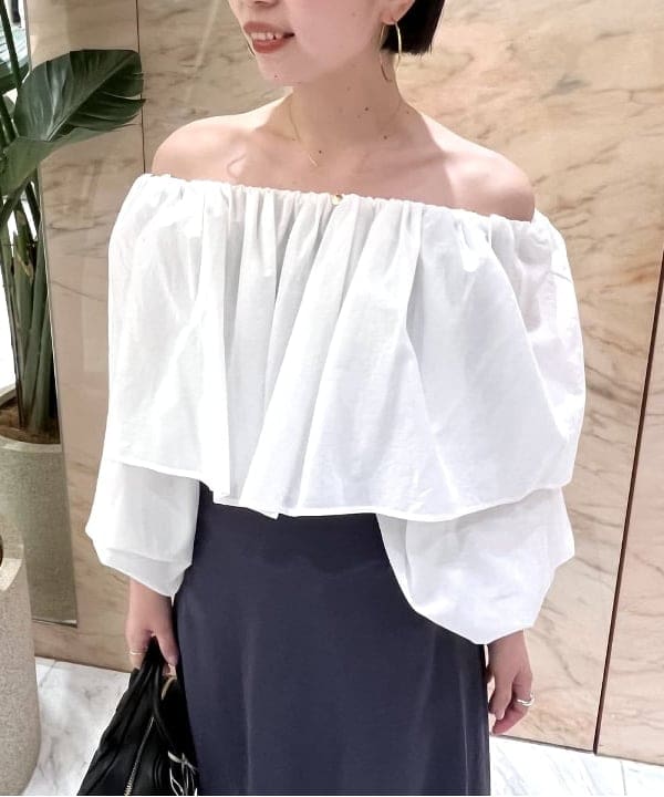 shirakiさんの「BEAMS WOMEN｜CHRISTIAN VILLA / ストローコンビ ボストンバッグ」を使ったコーディネート