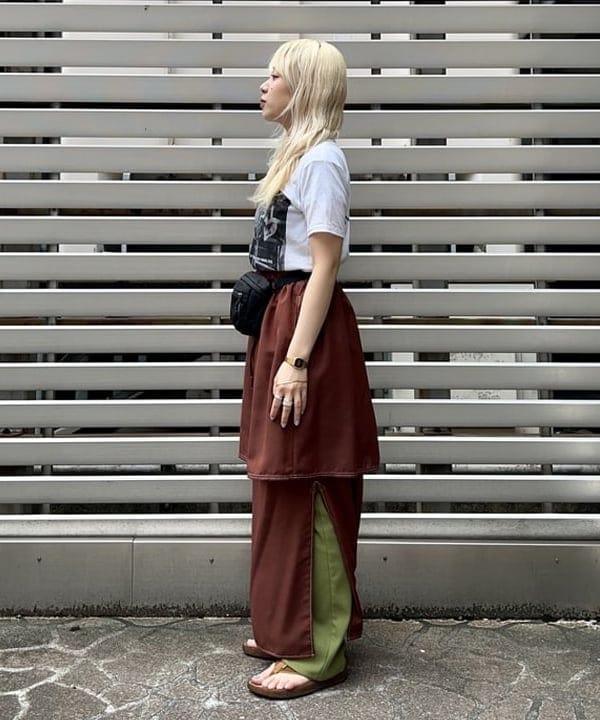 ナツハさんの「BEAMS WOMEN｜ボーイ ベーシック Tシャツ」を使ったコーディネート