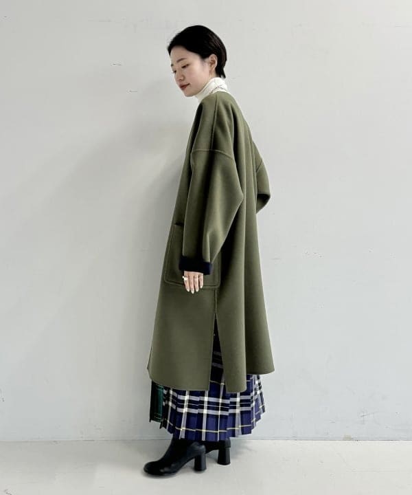 SANOさんの「BEAMS WOMEN｜O’NEIL OF DUBLIN / 別注 ウール クレイジー マキシスカート」を使ったコーディネート