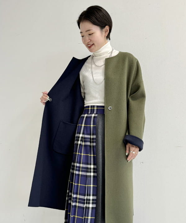 SANOさんの「BEAMS WOMEN｜O’NEIL OF DUBLIN / 別注 ウール クレイジー マキシスカート」を使ったコーディネート