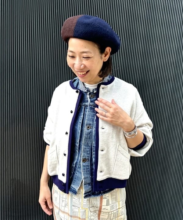 つぼさんの「BEAMS WOMEN｜ボーイ メトロ チェック スカート」を使ったコーディネート