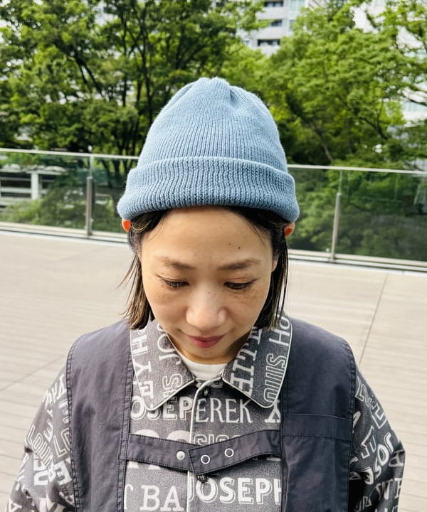 つぼさんの「BEAMS WOMEN｜organicsta / ソフト ロール ビーニー」を使ったコーディネート