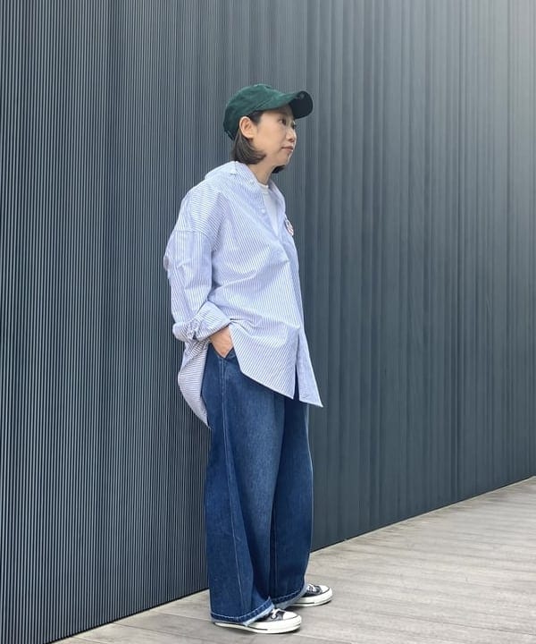 つぼさんの「BEAMS WOMEN｜ボーイ ベーシック Tシャツ」を使ったコーディネート