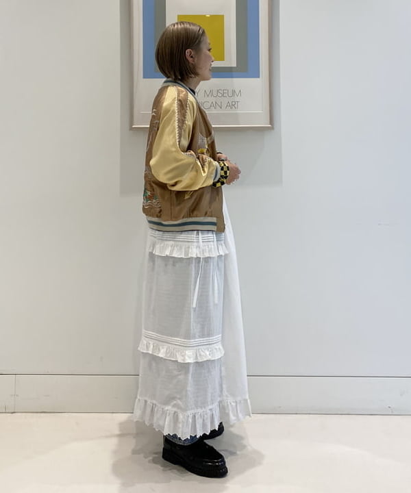 優意さんの「BEAMS WOMEN｜テーラー東洋 / 別注 イーグル ドラゴン & ジャパンマップ スカジャン」を使ったコーディネート