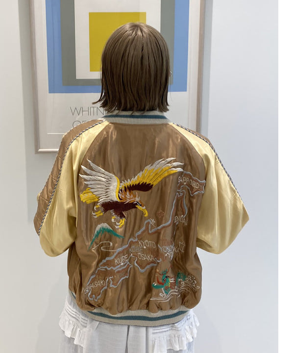 優意さんの「BEAMS WOMEN｜テーラー東洋 / 別注 イーグル ドラゴン & ジャパンマップ スカジャン」を使ったコーディネート