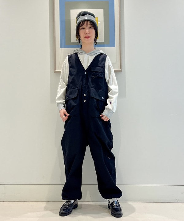 にしだてさんの「BEAMS WOMEN｜BRIEFING &times; BEAMS BOY / 別注 ヘルメット バッグ」を使ったコーディネート