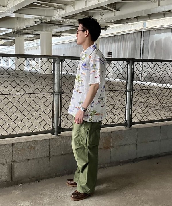 ホサカさんの「BEAMS WOMEN｜DALE HOPE / 別注 Short Sleeve Aloha Shirt」を使ったコーディネート