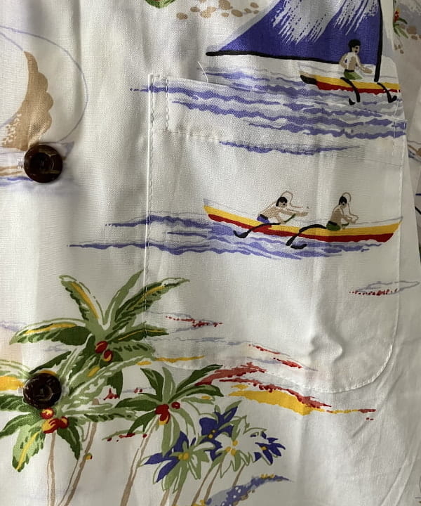 ホサカさんの「BEAMS WOMEN｜DALE HOPE / 別注 Short Sleeve Aloha Shirt」を使ったコーディネート