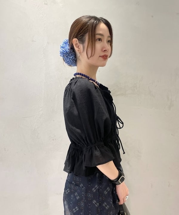 カタヤマ アヤさんの「BEAMS WOMEN｜メッシュ トリム カップ キャミソール」を使ったコーディネート