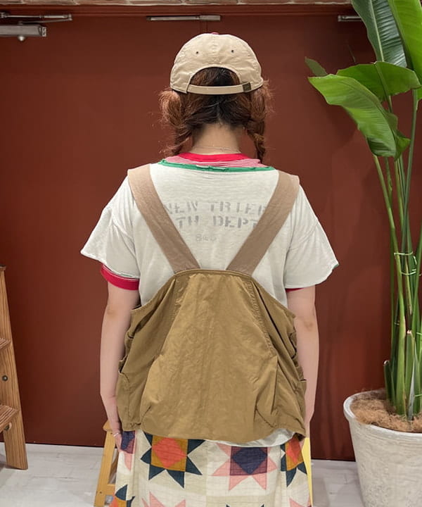 エノモト アミさんの「BEAMS WOMEN｜Healthknit × BEAMS BOY / ワッフル ボーダー Tシャツ」を使ったコーディネート