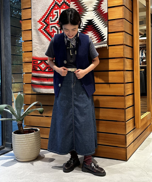 葵さんの「BEAMS WOMEN｜BEAMS BOY / デニム 5ポケット マキシスカート」を使ったコーディネート