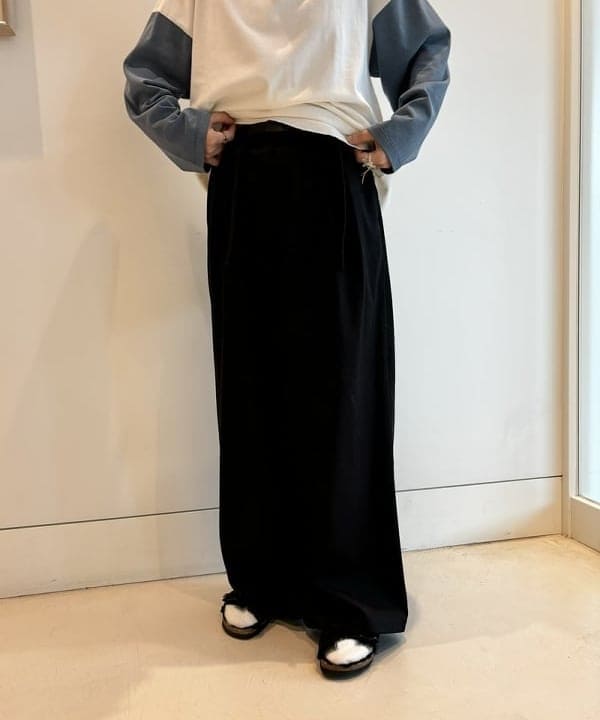 おはぎ(萩原)さんの「BEAMS WOMEN｜SCREEN STARS /?別注 2トーン ロングスリーブ Tシャツ」を使ったコーディネート