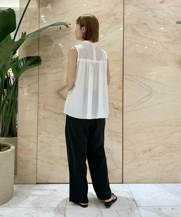 AONO SHIKAMAさんの「BEAMS WOMEN｜Demi-Luxe BEAMS / フィブリル イージー パンツ」を使ったコーディネート