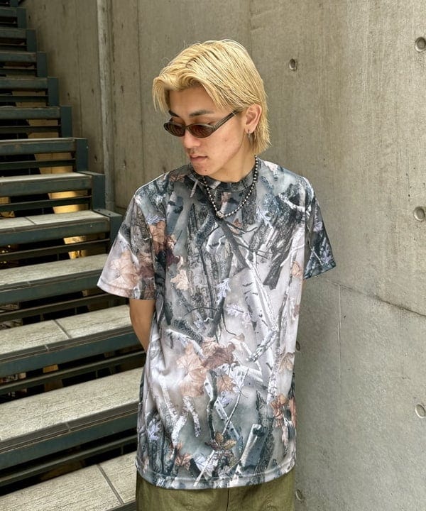 Ryohei Takataさんの「BEAMS WOMEN｜BEAMS / メッシュ プリント ルーズTシャツ」を使ったコーディネート