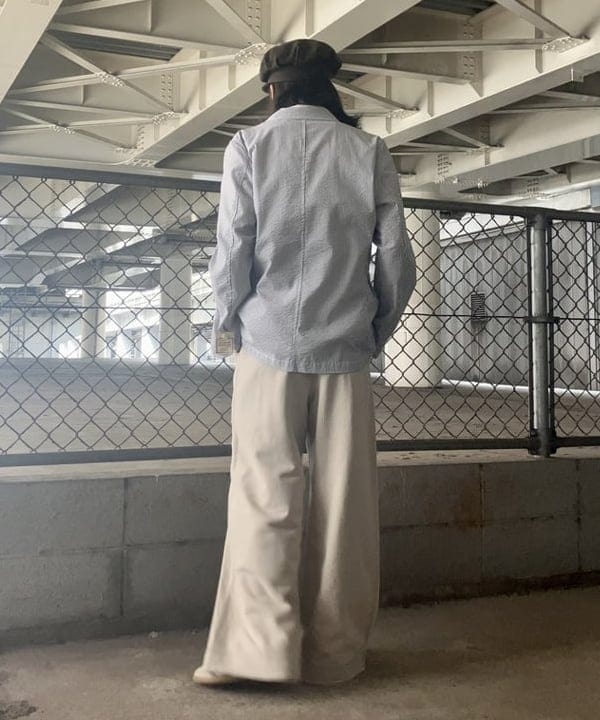 翔さんの「BEAMS WOMEN｜COOLMAX(R) シアサッカー 3ボタン ジャケット」を使ったコーディネート