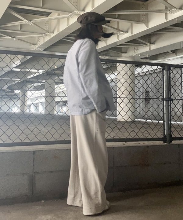 翔さんの「BEAMS WOMEN｜COOLMAX(R) シアサッカー 3ボタン ジャケット」を使ったコーディネート