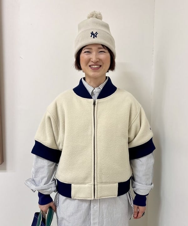 木村 梨香さんの「BEAMS WOMEN｜Champion &times; BEAMS BOY / 別注 ボア フリース ジップ ブルゾン」を使ったコーディネート