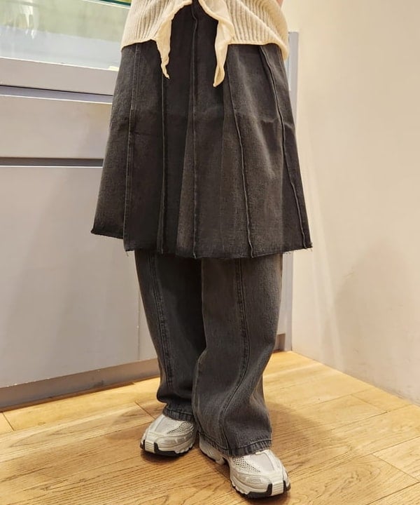 saori KATOさんの「BEAMS WOMEN｜14G リブ タートル ニット」を使ったコーディネート