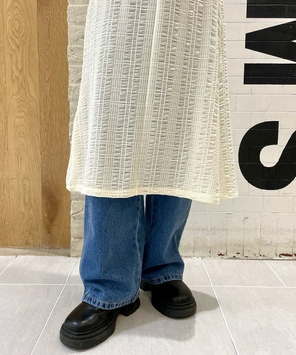 カタヤマ アヤさんの「BEAMS WOMEN｜88 / RECYCLED POLYESTER CABLE BELL HAT」を使ったコーディネート
