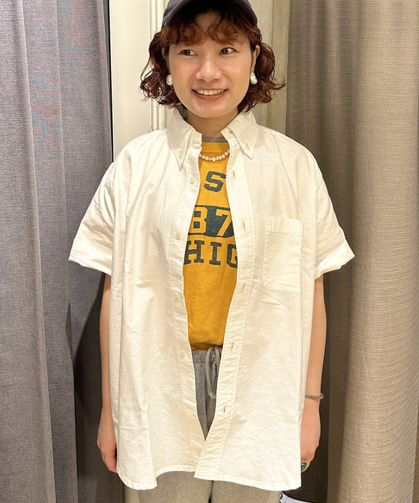 まつむさんの「BEAMS WOMEN｜ボーイ ベーシック Tシャツ」を使ったコーディネート