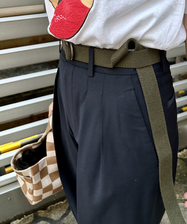 ナツハさんの「BEAMS WOMEN｜GEVAERT BANDWEVERIJ / 30mm ソリッド ベルト 23FW」を使ったコーディネート