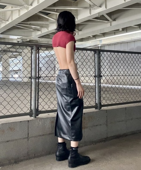 翔さんの「BEAMS WOMEN｜maturely / Fake Leather Work Skirt」を使ったコーディネート