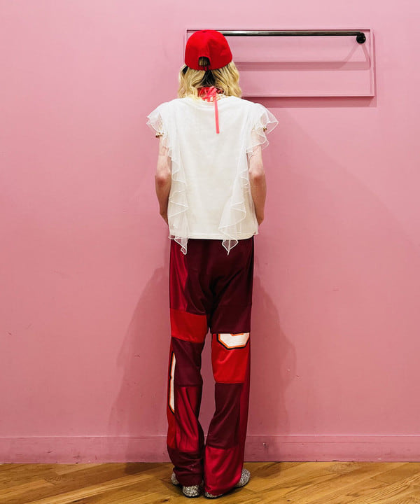 ひるてぃさんの「BEAMS WOMEN｜Ray BEAMS / チュール レイヤー フリル スリーブ Tシャツ」を使ったコーディネート