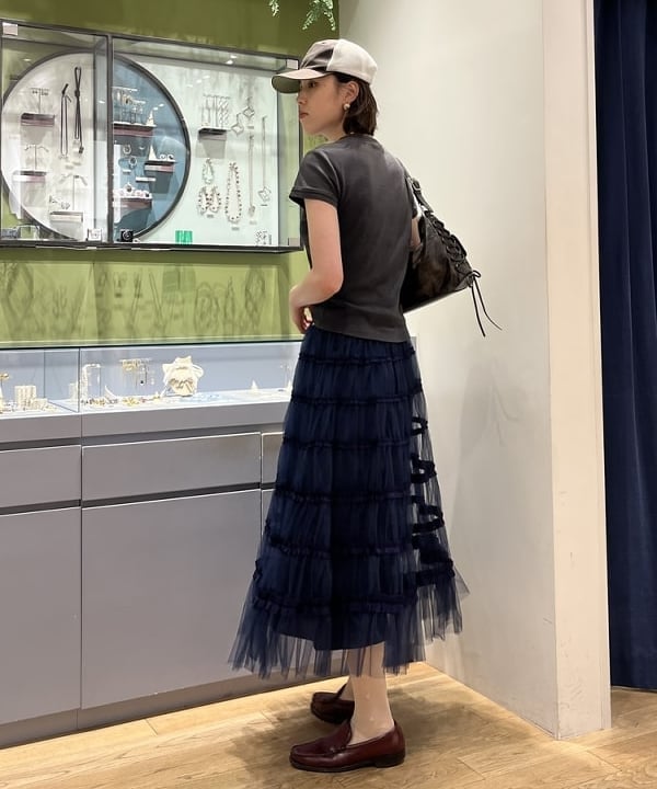神坂 莉子さんの「BEAMS WOMEN｜レースアップ ポケット バッグ」を使ったコーディネート