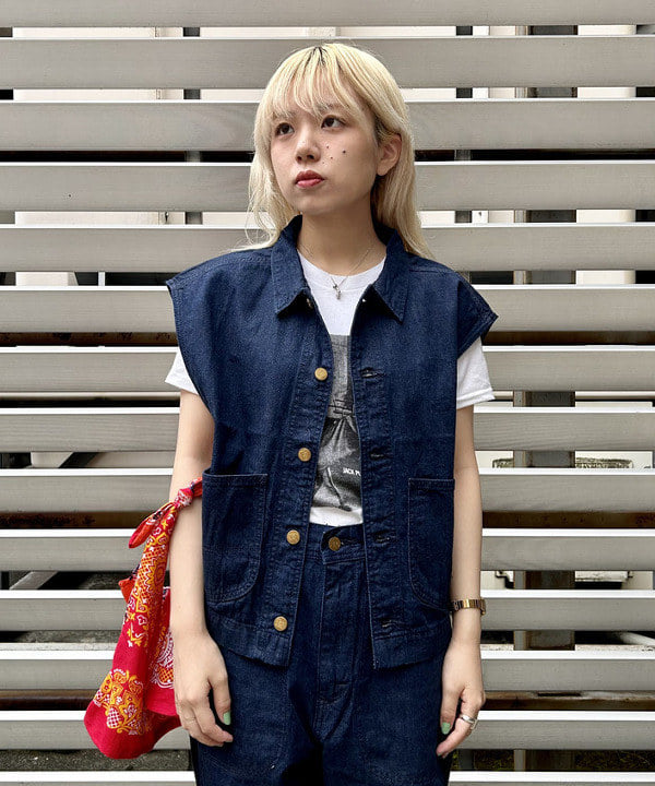 ナツハさんの「BEAMS WOMEN｜BEAMS BOY / イレギュラー バンダナ バッグ」を使ったコーディネート