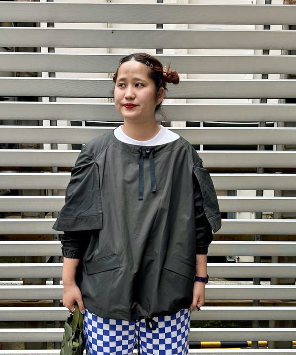 Kyooka Sayakaさんの「BEAMS WOMEN｜HAVERSACK / ギャバ フーディー」を使ったコーディネート