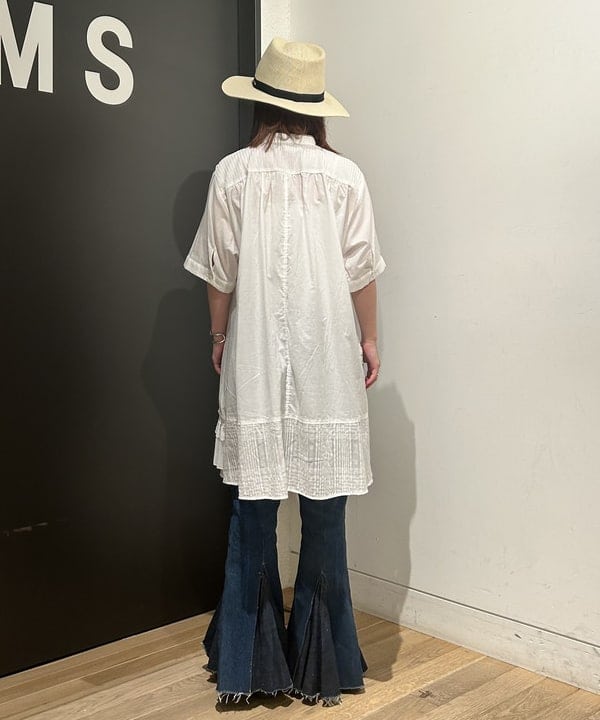 安藤 菜央さんの「BEAMS WOMEN｜BRIXTON / パッカブル ストローハット」を使ったコーディネート