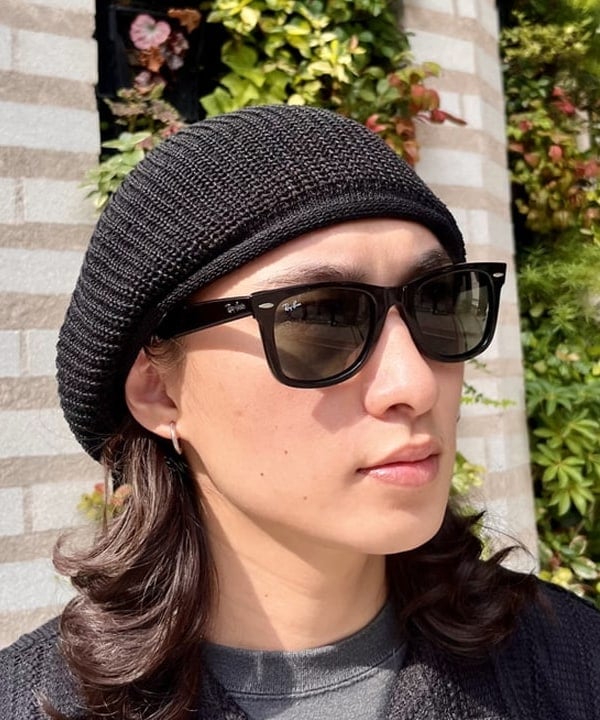トラ吉さんの「BEAMS WOMEN｜BEAMS / リネン ベレー▲」を使ったコーディネート