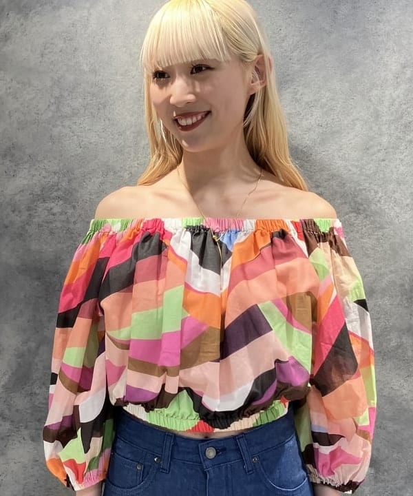 nodokaさんの「BEAMS WOMEN｜Devotion TWINS / プリント クロップド トップス」を使ったコーディネート