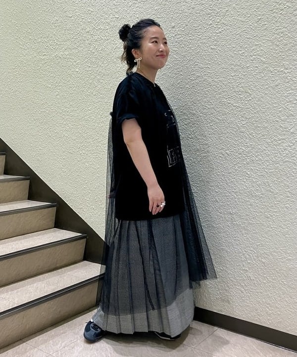 吉田　真実さんの「Ray BEAMS / リボン パール イヤリング」を使ったコーディネート