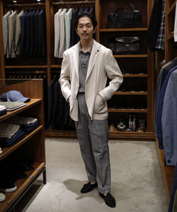 BEAMS F（ビームスF）【別注】LARDINI / IZUMO ミックスファブリック ジャケット（ジャケット テーラードジャケット）通販｜BEAMS