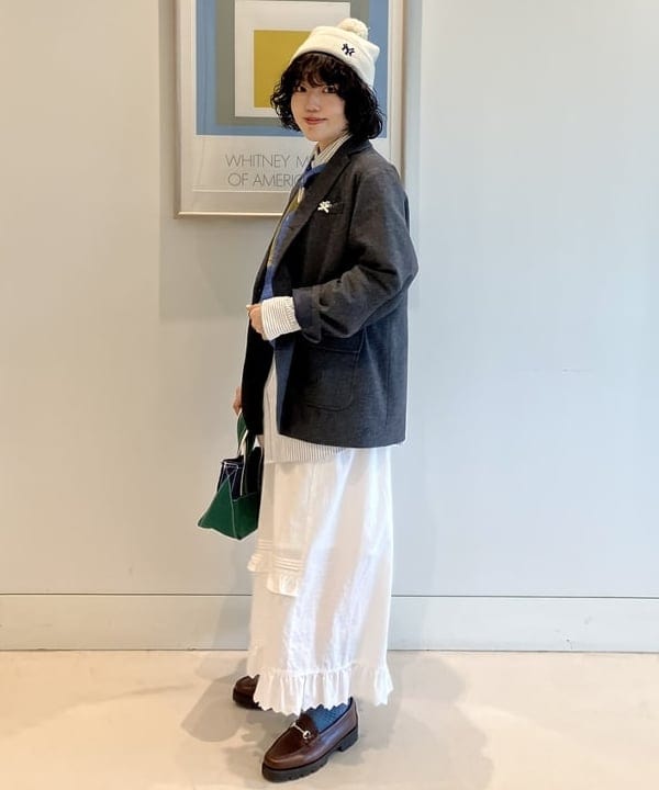 小原 もこさんの「BEAMS WOMEN｜L.L.Bean × BEAMS PLUS ＆ BEAMS BOY / Deep Bottom Deluxe Boat and Tote Mini」を使ったコーディネート