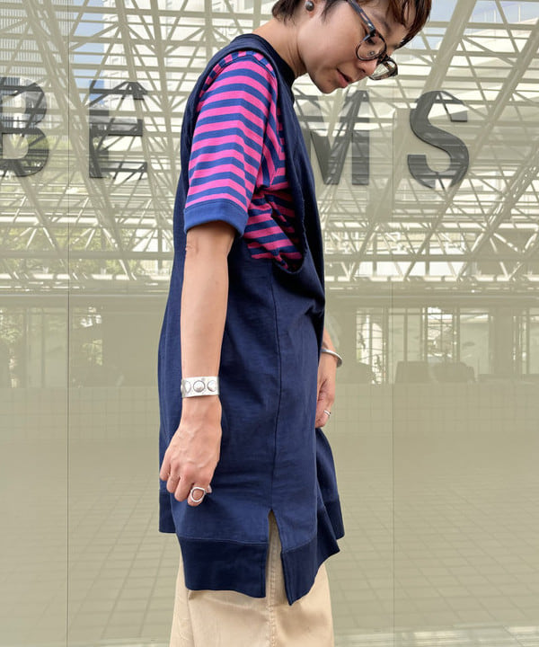 矢野(青木)優香さんの「Vガゼット ノースリーブ ワンピース」を使ったコーディネート