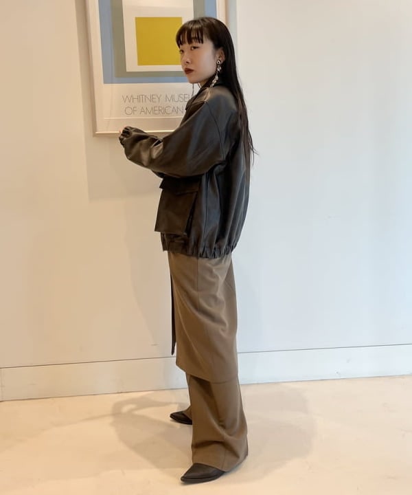 ハルキ　モモナさんの「BEAMS WOMEN｜メッシュ トリム カップ キャミソール」を使ったコーディネート