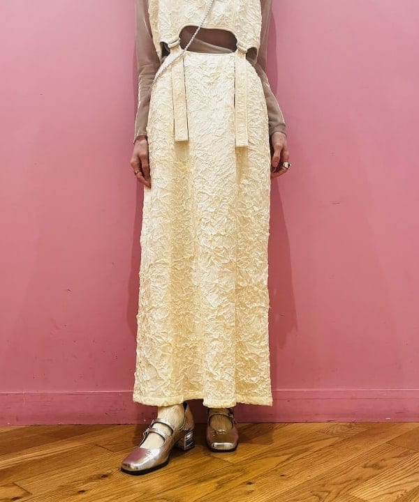 ひるてぃさんの「BEAMS WOMEN｜樹脂パール ロングネックレス」を使ったコーディネート