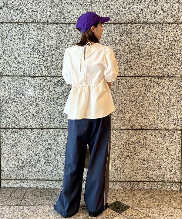 はやしあかねさんの「BEAMS WOMEN｜Ray BEAMS / ランタンスリーブ ギャザー ブラウス」を使ったコーディネート