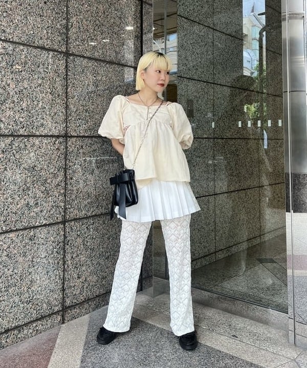 あさひさんの「BEAMS WOMEN｜リボン バッグ」を使ったコーディネート