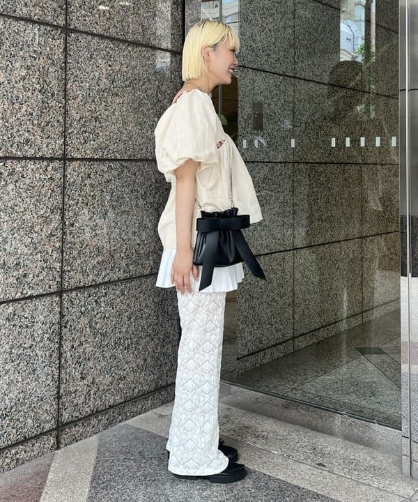 あさひさんの「BEAMS WOMEN｜リボン バッグ」を使ったコーディネート