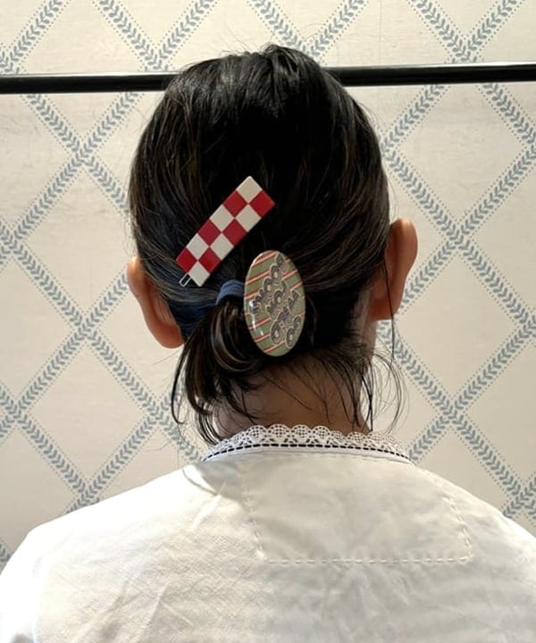 つぼさんの「BEAMS WOMEN｜チェッカー ヘアクリップ」を使ったコーディネート