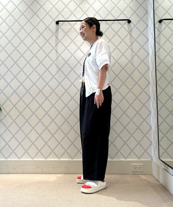 つぼさんの「BEAMS WOMEN｜チェッカー ヘアクリップ」を使ったコーディネート