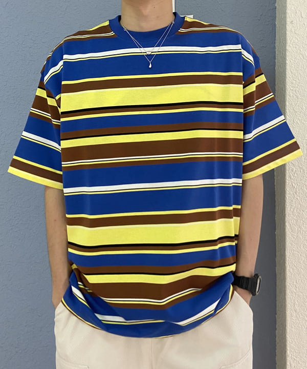 Lazzyさんの「BEAMS / マルチボーダー Tシャツ」を使ったコーディネート