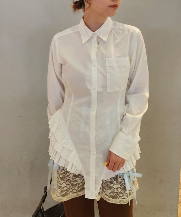 saori KATOさんの「BEAMS WOMEN｜レースアップ ポケット バッグ」を使ったコーディネート