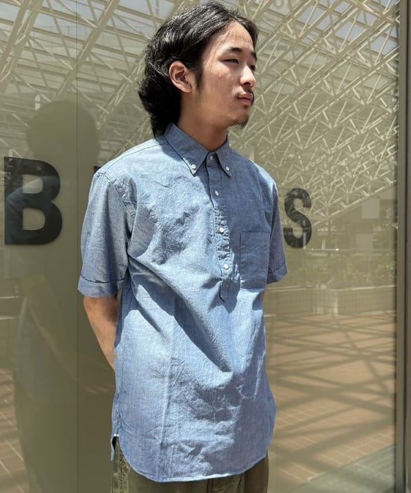 Sunnyさんの「BEAMS PLUS / B.D. Pullover Short Sleeve Chambray」を使ったコーディネート