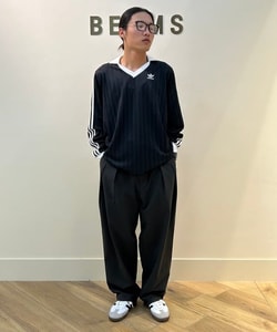 BEAMS（ビームス）メッシュライク 2プリーツ スラックス（パンツ